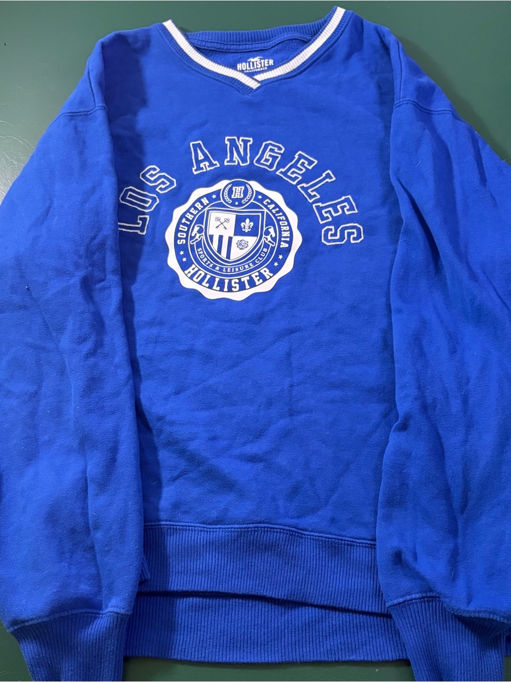 Hollister Royal Blue Los Angeles Crewneck Sweatshirt